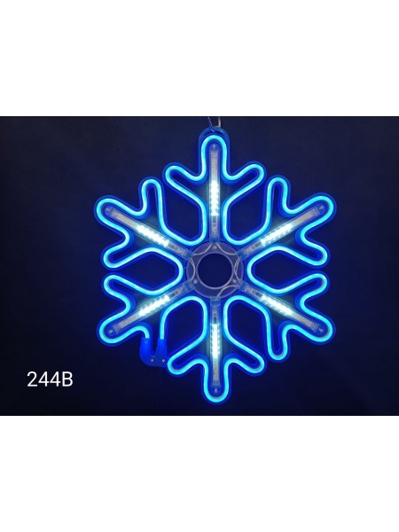 Neon śnieżka lampka świąteczna 244B-LED