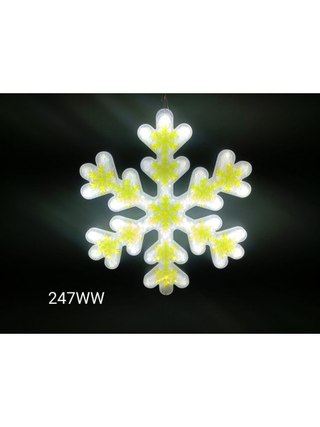 LED Śnieżynka 37 cm
