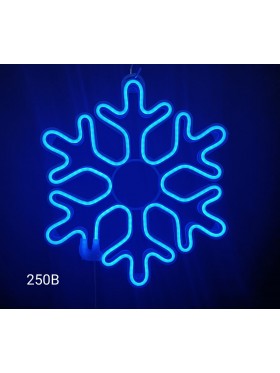 Śnieżynka 2D, 40cm, niebieska