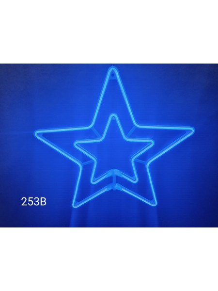 Gwiaza 2D z efektem migania, niebieska