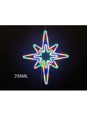 Gwiazdka polarna neon, multikolor
