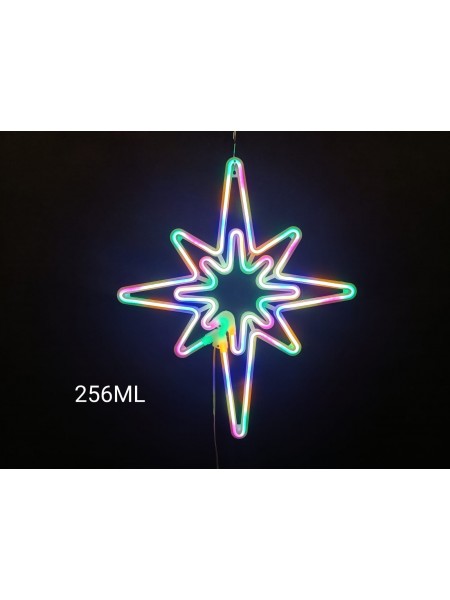 Gwiazdka polarna neon, multikolor