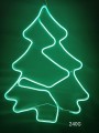 Choinka neon 2D, zielona, h60 cm