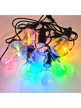 Girlandy ogrodowe 5m, "spadające światło" RGB