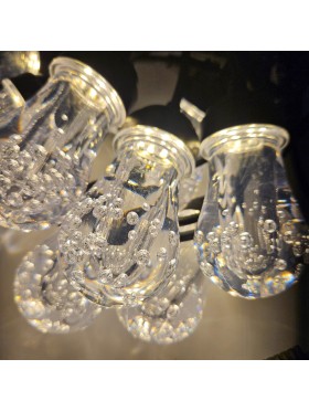 Girlandy ogrodowe z efektem "kropli wody" 5m ciepła biel