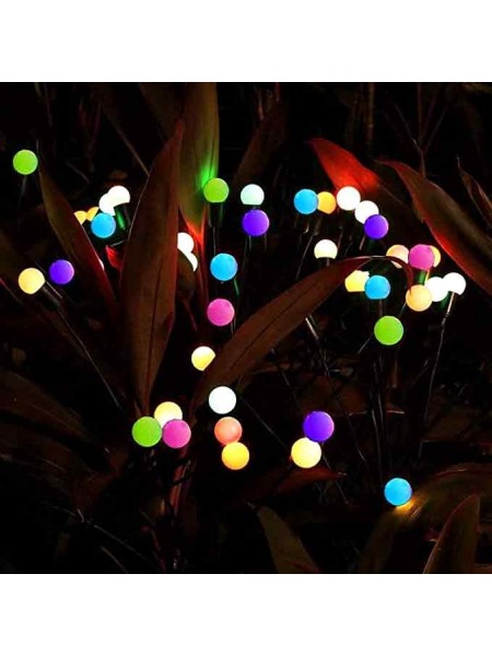 Lampki solarne/ kulki wbijane 8 szt. multikolor