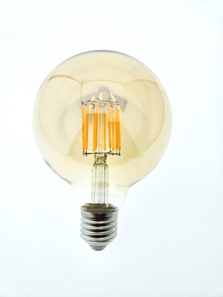 Żarówka filamentowa G95 10W E27 Amber