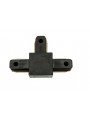 Łącznik jednofazowy do szyno-przewodów potrójny czarny