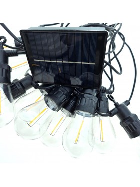 Girlandy ogrodowe solarne, 5m