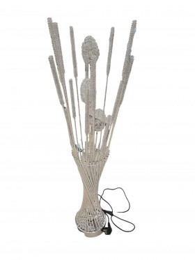 Aluminiowa lampa podłogowa , wazon 100cm