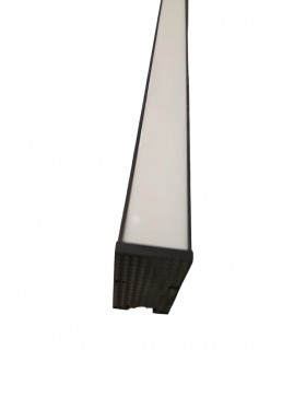 Lampa liniowa, mleczna, 115cm 48W, 5000K