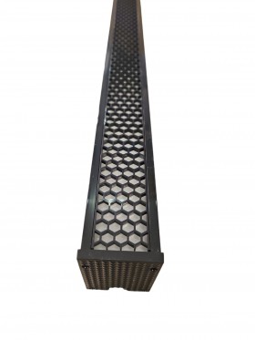 Lampa liniowa, "plaster miodu", 115cm 48W, 5000K