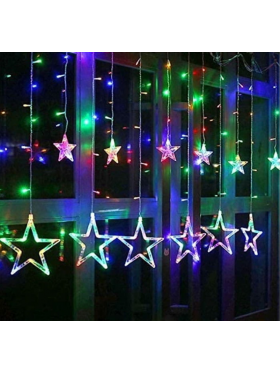 Kurtyna świetlna gwiazdki, multikolor
