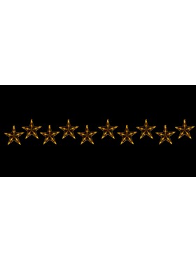 Kurtyna z gwiazdkami, ciepła biel