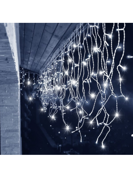 Sople/kurtyna świetlna z flashem 300L, 13m zimna biel