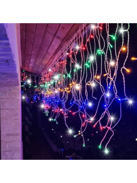 Sople/kurtyna świetlna z flashem 300L, 13m multikolor