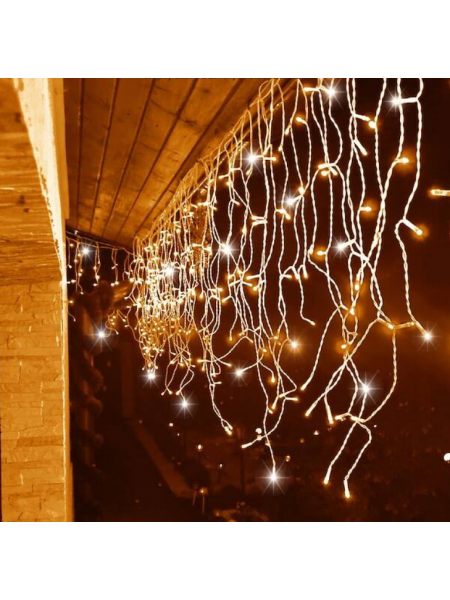 Sople/kurtyna świetlna z flashem 500L, 21 m ciepła biel