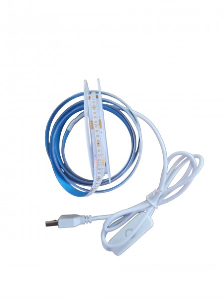 COB LED Light Strip 5V – 2 metry, niebieski USB