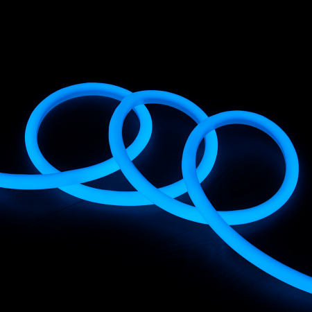 Neon Led Flex 360° niebieski, 50mb, 220V AC IP67 120diod/m