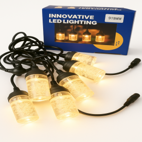 Girlanda LED 5m IP44, 10 "żarówek" z efektem bąbelków