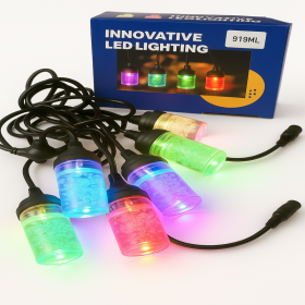 Girlanda LED 5m IP44, 10 "żarówek" z efektem bąbelków