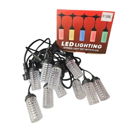 Girlanda LED 5m - ciepła biel- 10 Punktów Świetlnych