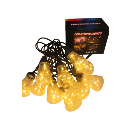 Girlanda 230V, 5m, 10 "żarówek", ciepła biel