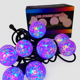 Girlanda LED String Lights – Kule z Efektem Multikolor