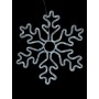 Dekoracja LED płatek śniegu, zimna biel