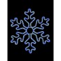 Dekoracja LED płatek śniegu, niebieski