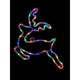 Dekoracja LED, renifer, multikolor