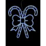 Laski cukrowe Led z kokardą, niebieskie