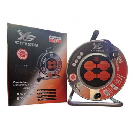 Przedłużacz bębnowy CNYSD 50 m 3×2,5 mm², 50m