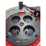 Przedłużacz bębnowy 2905 – 25 m, 4 gniazda + USB, 3x2,5 mm²