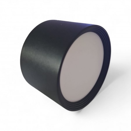 Lampa sufitowa LED natynkowa – czarna, 12W