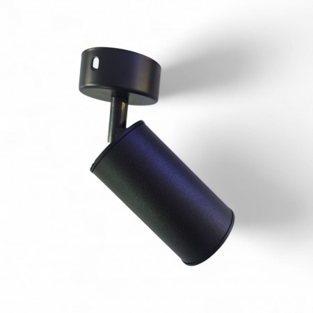 Lampa sufitowa punktowa GU10 – czarna, regulowana