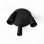 Lampa sufitowa czarna 3-punktowa GU10