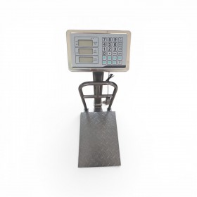 Waga platformowa elektroniczna 100 kg ze wspornikiem