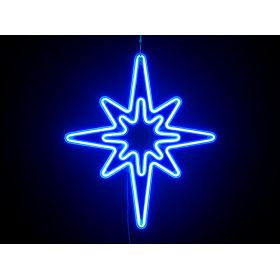 Gwiazdka polarna neon, niebieska