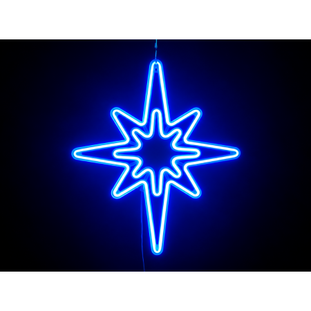 Gwiazdka polarna neon, niebieska