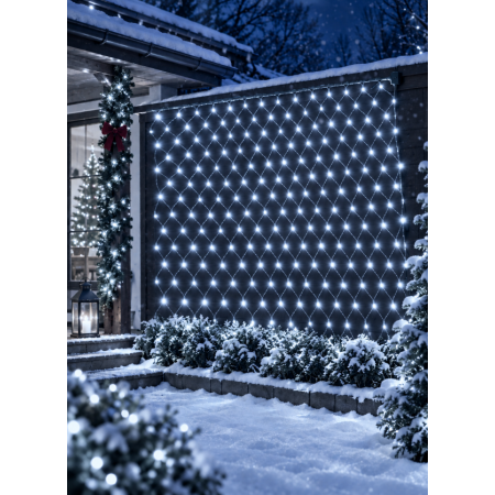 Siatka 288 LED 3 × 2m, – zimna biel, 230V