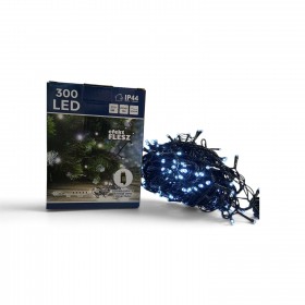 Lampki choinkowe 300LED 31V, zimne białe z efektem flash