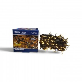 Lampki choinkowe 300LED 31V, ciepłe białe z efektem flash