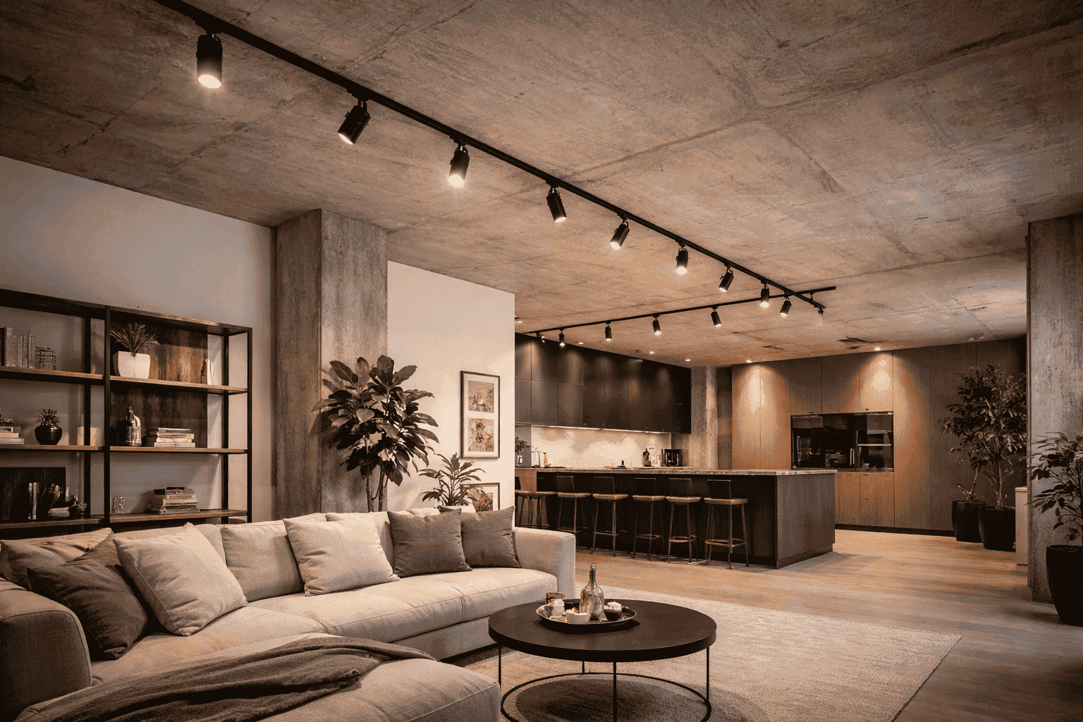 Oświetlenie szynowe w loftach